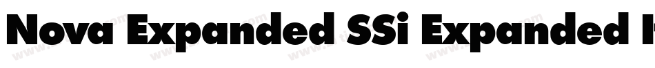 Nova Expanded SSi Expanded Italic字体转换